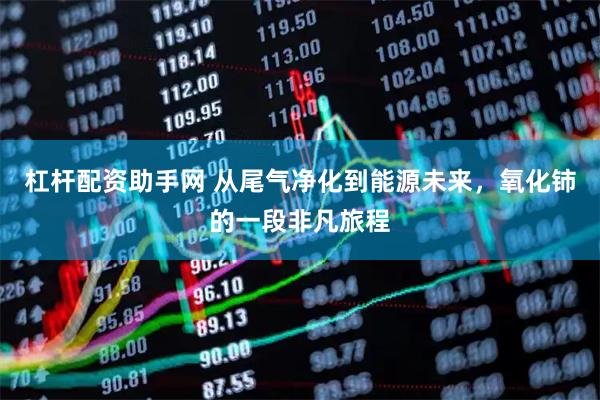 杠杆配资助手网 从尾气净化到能源未来，氧化铈的一段非凡旅程